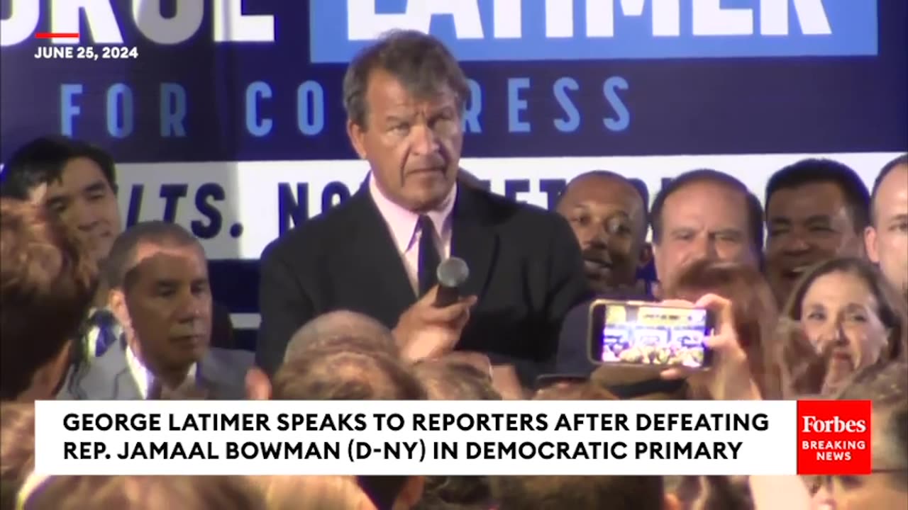 FULL VICTORY SPEECH- George Latimer Speaks To Supporters After Defeating Jamaal Bowman