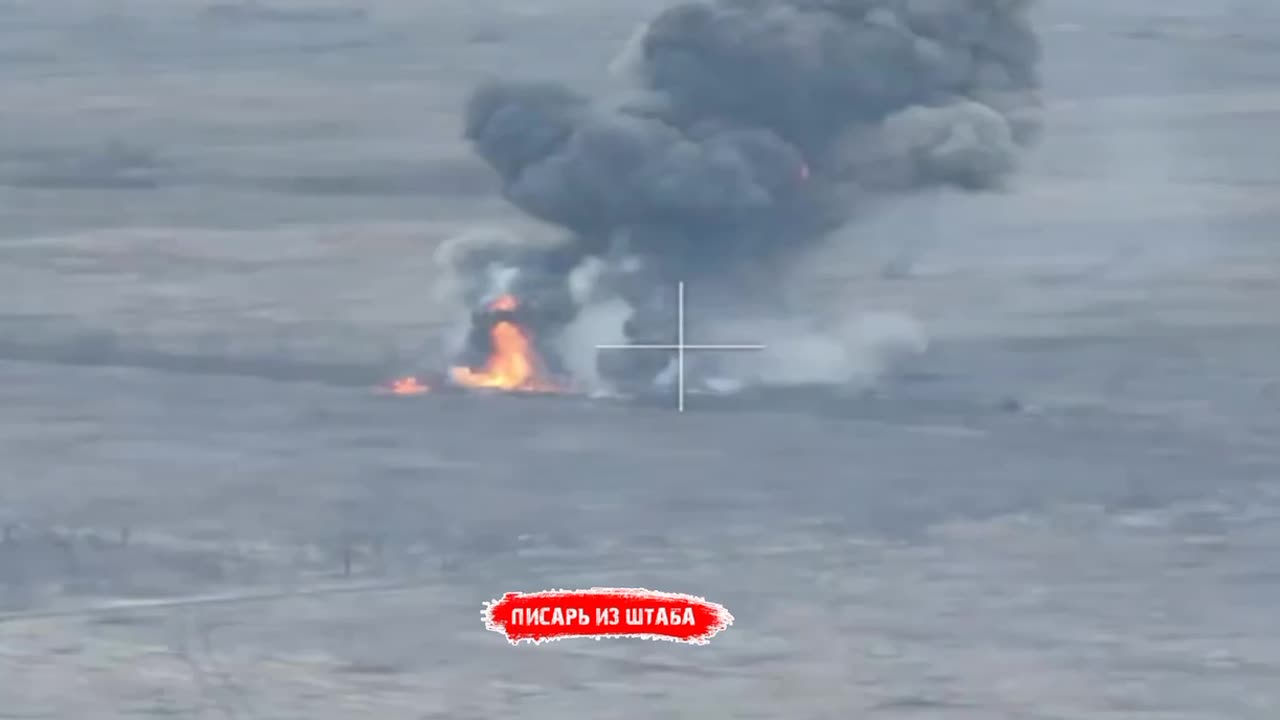 AFU Tank Destroyed Near Robotyne