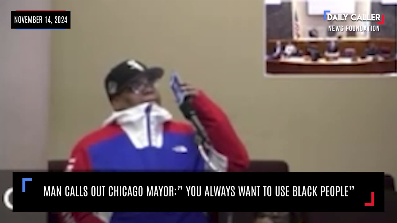 Man Calls Out Chicago Mayor:" You Always Want To Use Black People"