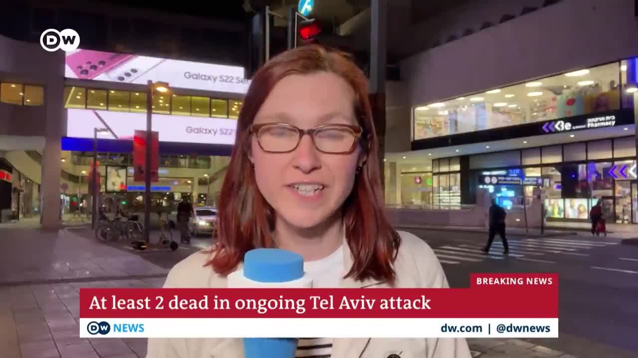 Israel_ At least two people killed in attack in central Tel Aviv _ DW News