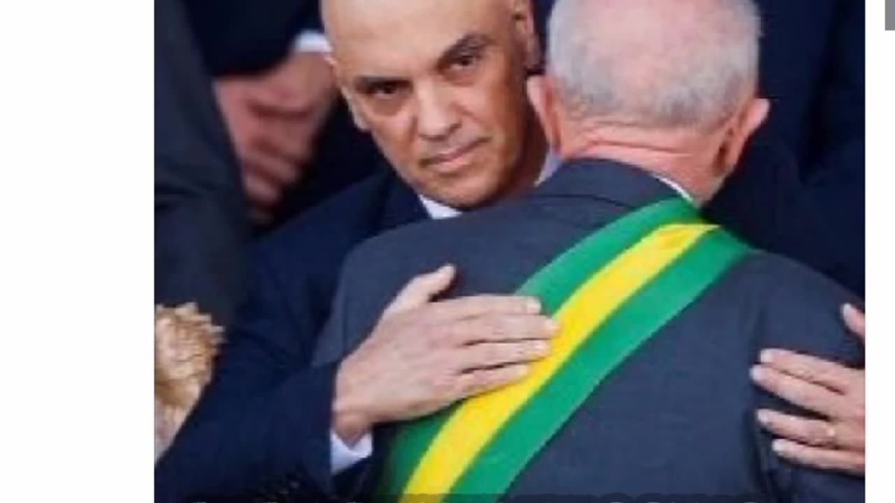 Lula thief hugging the president of Brazil