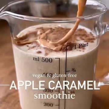Delicious, Easy To Make Apple, Caramel Smoothie