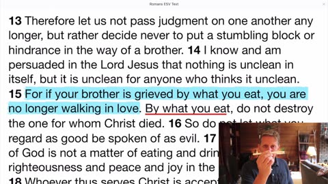 Romans Reading Guide - 14.1-15.13 A common cause of factionalism
