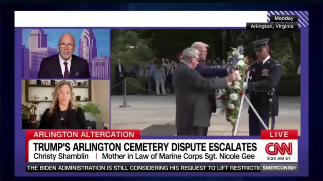 CNN families of the 13 Fallen invited Harris and Trump to Arlington never only Trump showed up