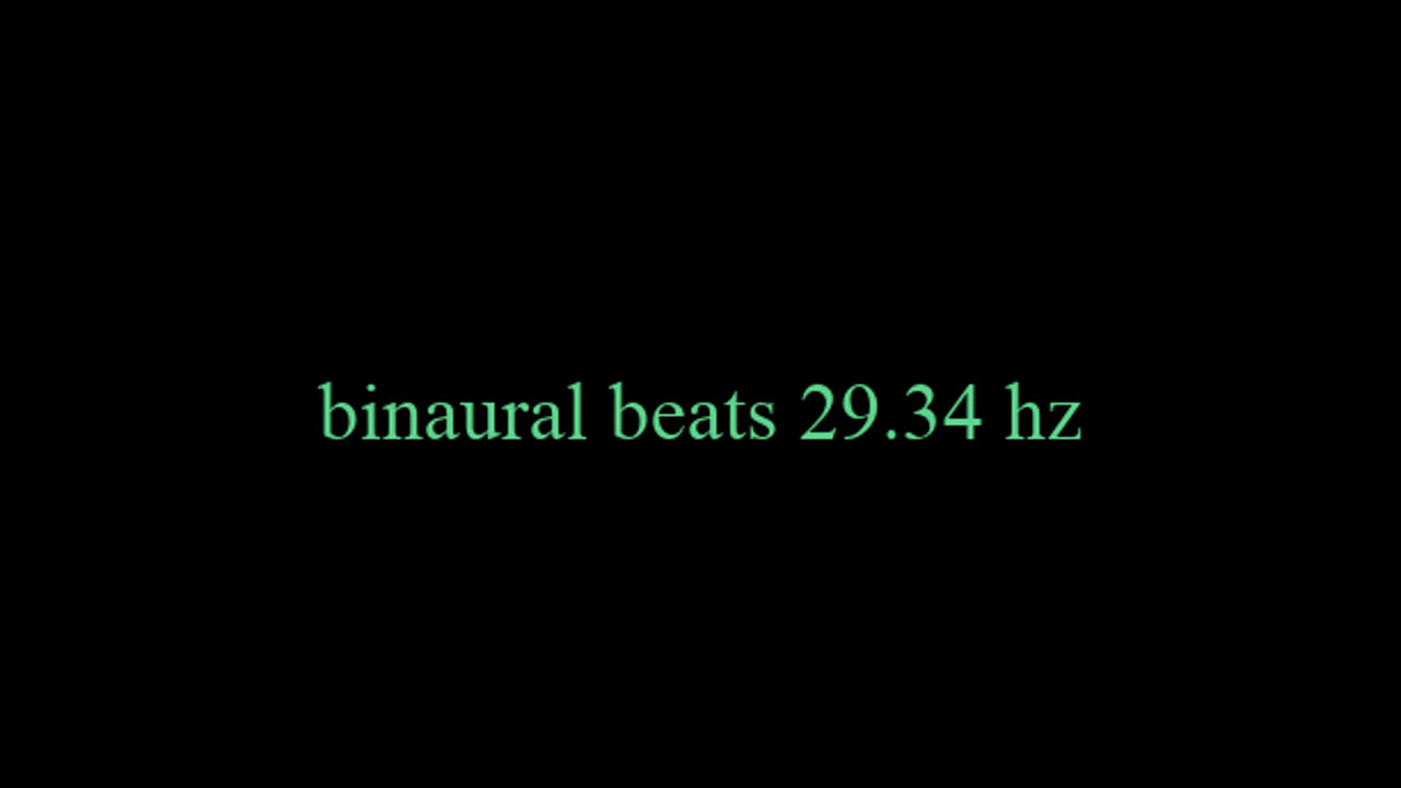 binaural beats 29.34 hz