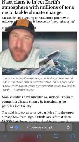 NASA plans to geoengineer earth's atmosphere to tackle climate change