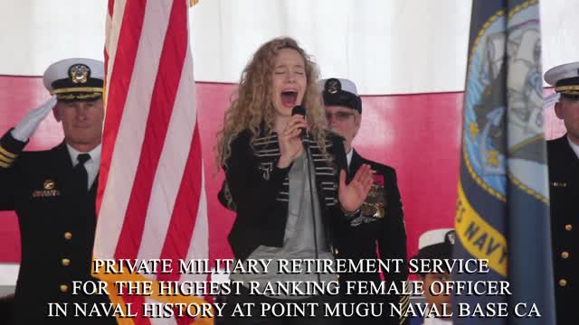 JIERRA SINGS THE NATIONAL ANTHEM AT POINT MUGU