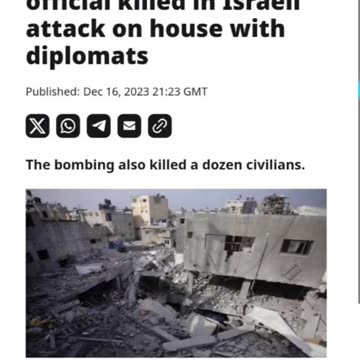 ISRAEL JUST BOMBED A FRENCH DIPLOMAT TO DEATH IN SOUTHERN GAZA