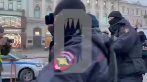 In Russia protestors for Ukraine are getting arrested