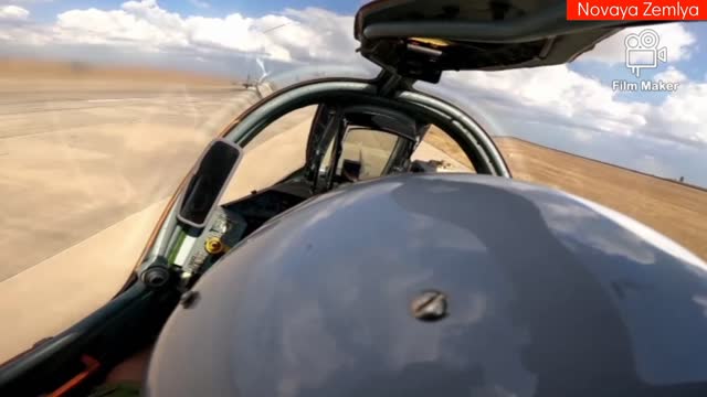 Go Pro: The combat sortie of Russian Su-25s ground attack aircraft in Ukraine