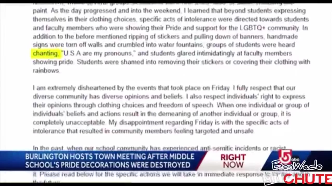CHILDREN PROTEST PRIDE SPIRIT DAY COERCION IN SCHOOLS, CHANT "USA ARE MY PRONOUNS"!