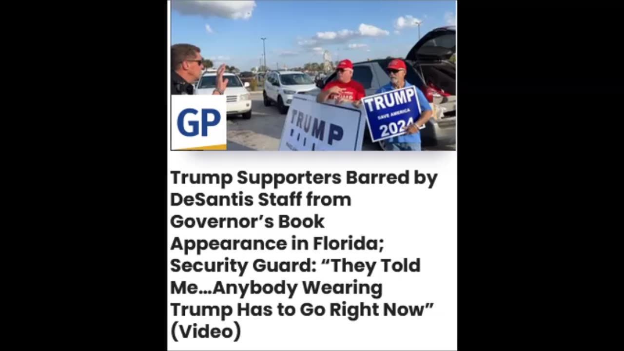 DeSantis barrs Trump supporters