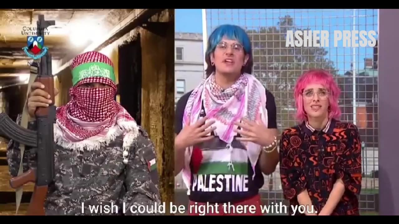 Israeli satire program mock woke pro-Hamas students at Columbia University.