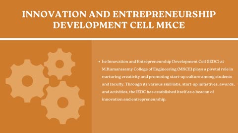 Innovation and Entrepreneurship Development Cell MKCE
