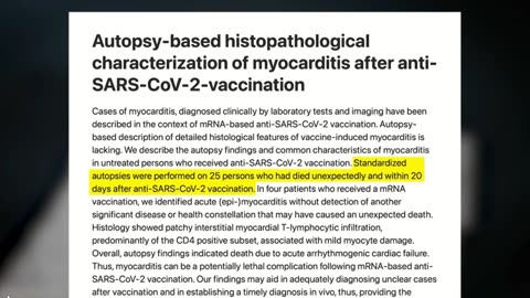 Autopsy Myocarditis Study in the vaccinated finally (Dr. James Marcum) January 2023