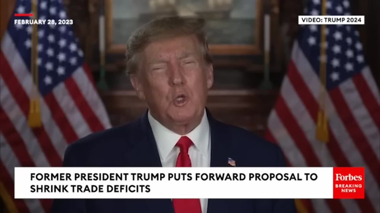 JUST IN: Trump Excoriates Biden For 'Nation-Wrecking Policies,' Pushes New Plan To Cut Trade Deficit