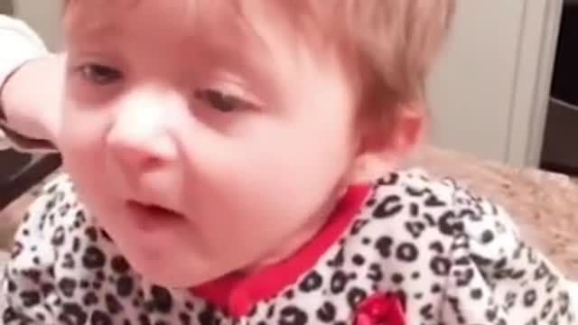 #short Funny babby video eating fruit