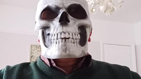 Mr Skeleton Laughing Very Funnily.