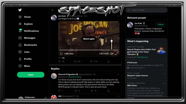 Spaceshot/Hulkanator Live 8/7/21