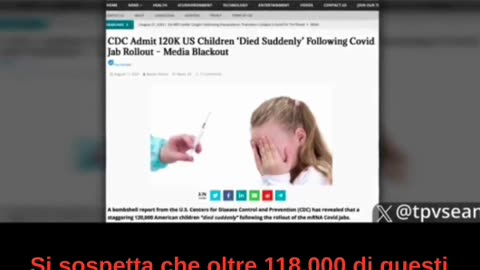 Il direttore del CDC si vanta che milioni di bambini sono morti ......