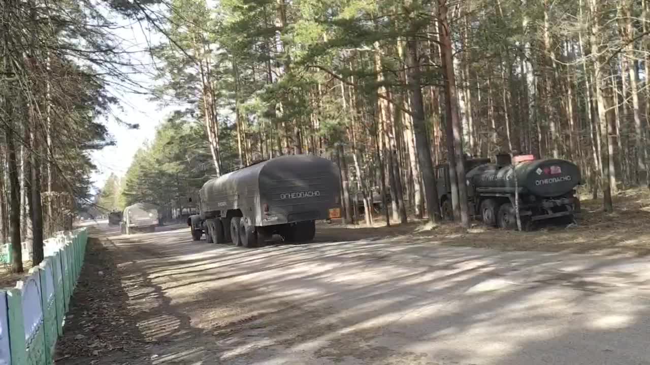 At the airfield in Mozyr in Belarus