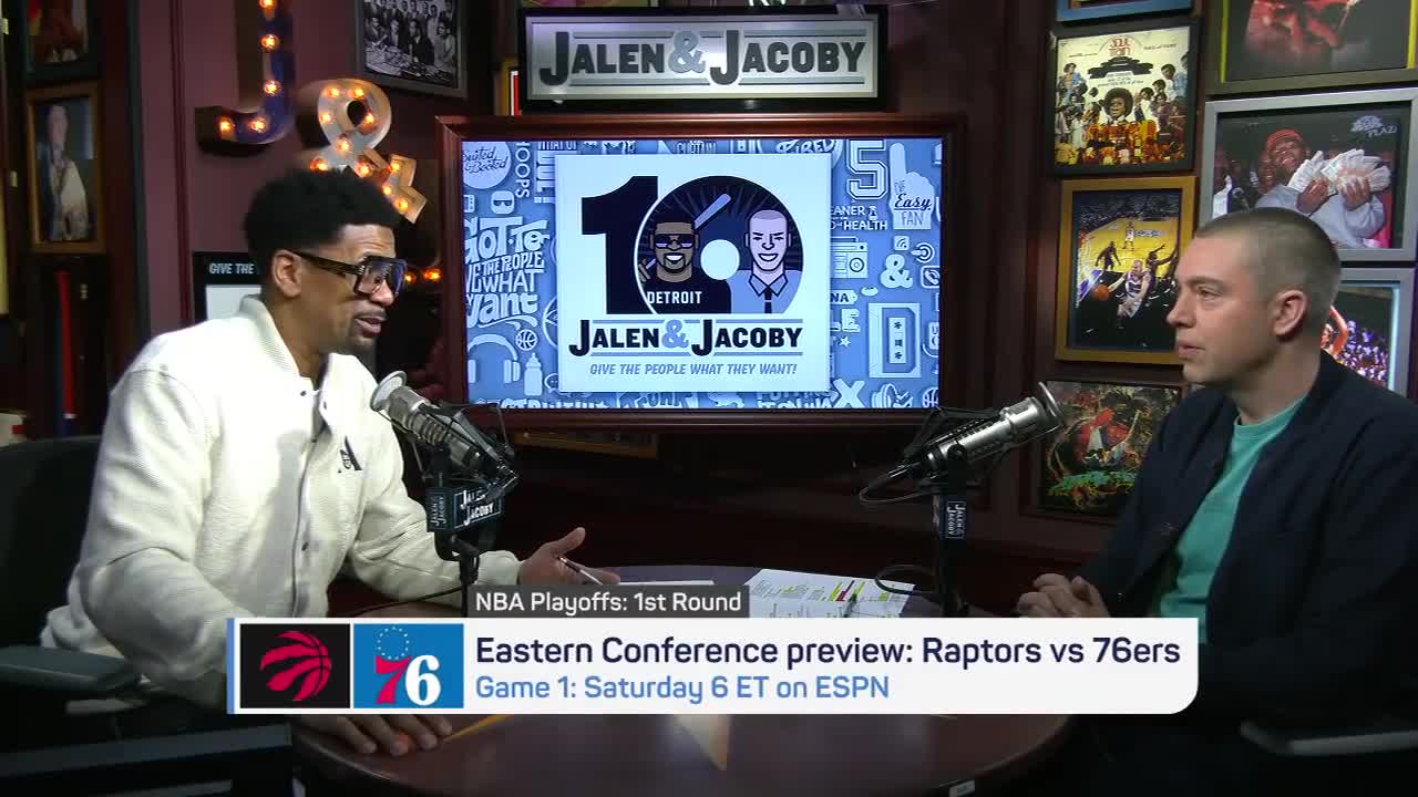 'There's immense pressure on MR. JAMES HARDEN!' - Jalen previews 76ers vs. Raptors | Jalen & Jacoby