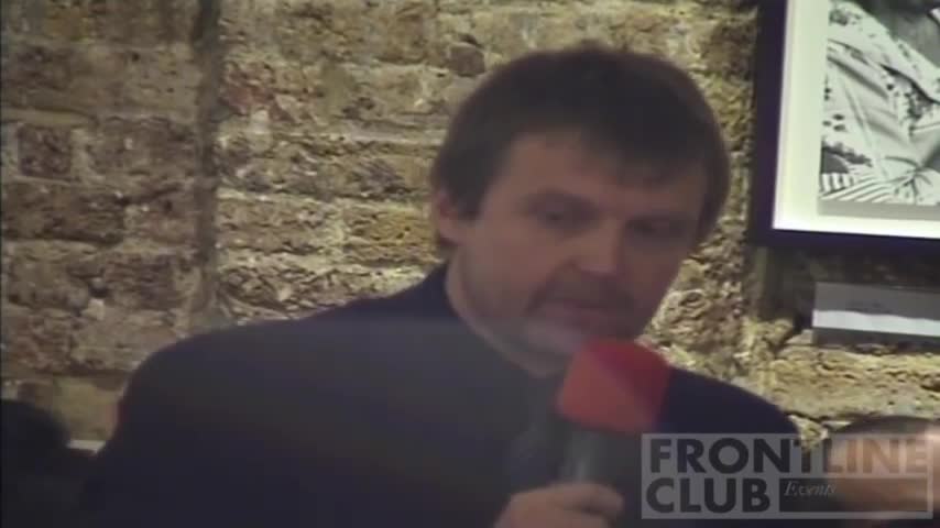 Alexander Litvinenko no Frontline Club em 2006