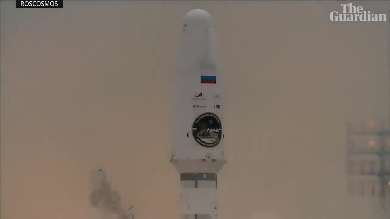 Russia launches Luna-25 mission in race to sample moon's south pole