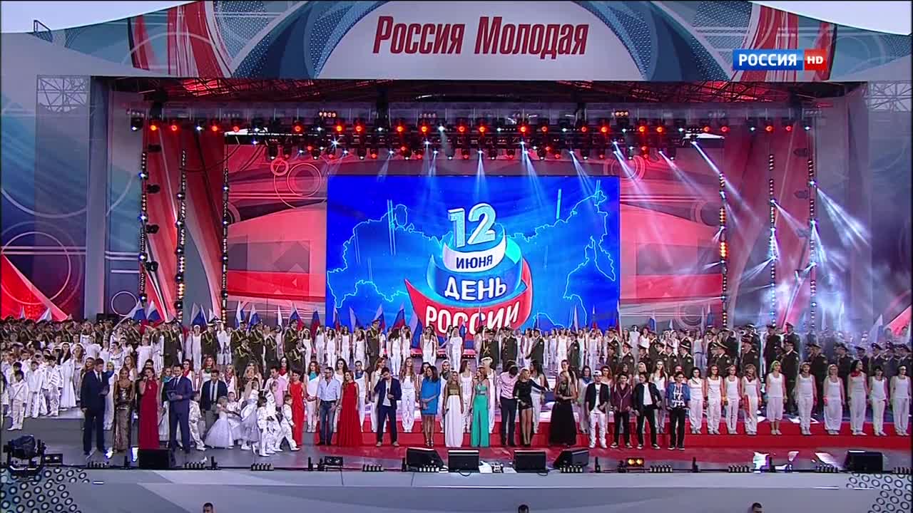 Алсу и все звёзды. Концерт на Красной площади - "Гимн России"