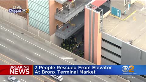 2 people rescued from Bronx elevator shaft