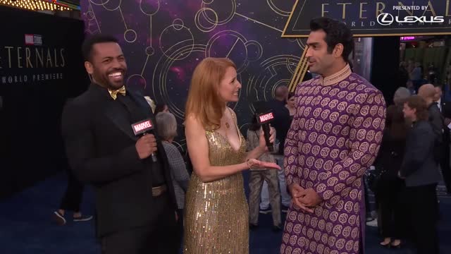 Kumail Nanjiani's Journey From Fan to Super Hero Eternals Red Carpet Live