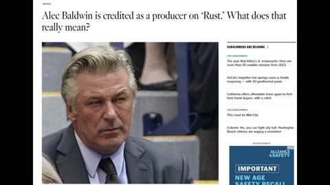 Alec Baldwin indicted for "Rust" shooting