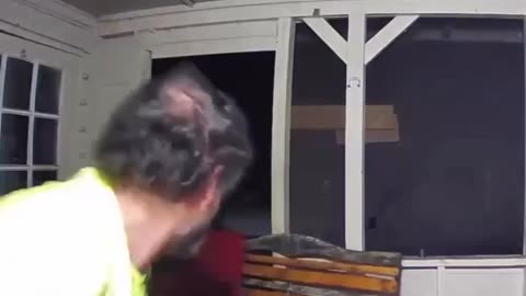 Dog save the man