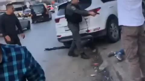 The moment when a jewish killed a palestinansian, no news will take notice