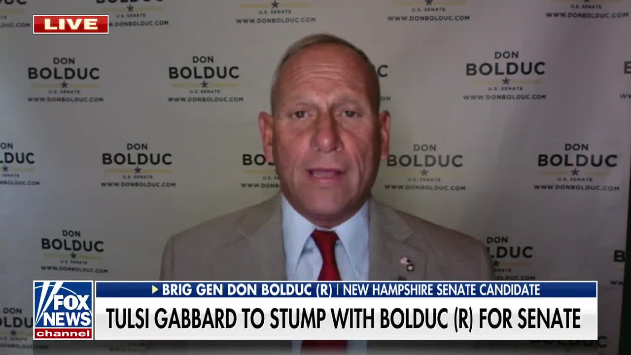 Tulsi Gabbard throws support behind retired general Don Bolduc in Senate race