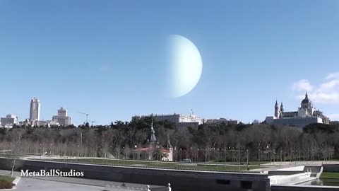 If the planets replaced our moon (Realistic)