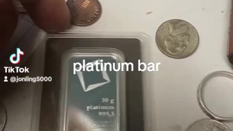 REAL PLATINUM BAR I FOUND.