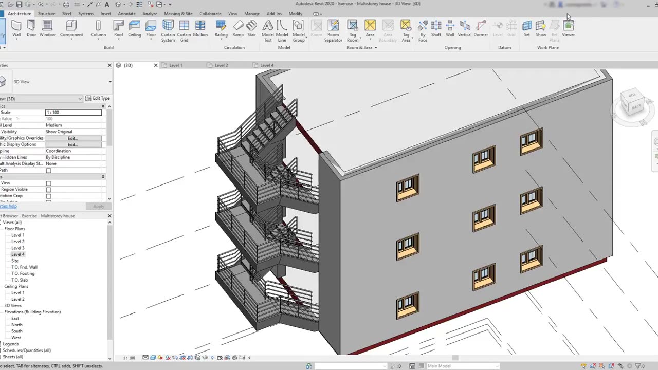 Revit - Complete Tutorial for Beginners - Learn to use Revit in 60 minutes - Part 12