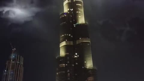 Raining in Dubai