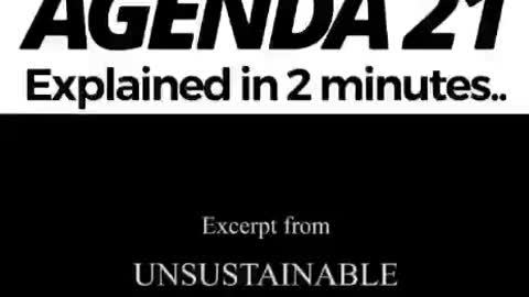 AGENDA 21 explained in 2 minutes