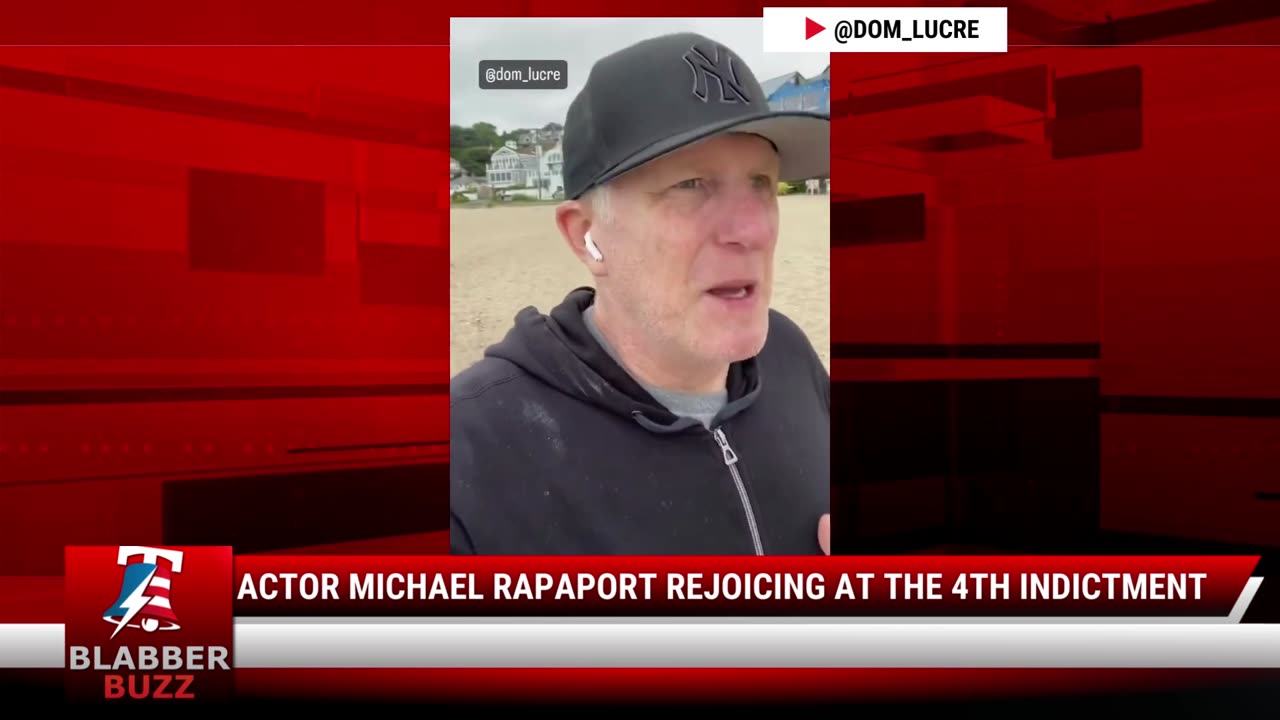 Actor Michael Rapaport Rejoicing At The 4th Indictment