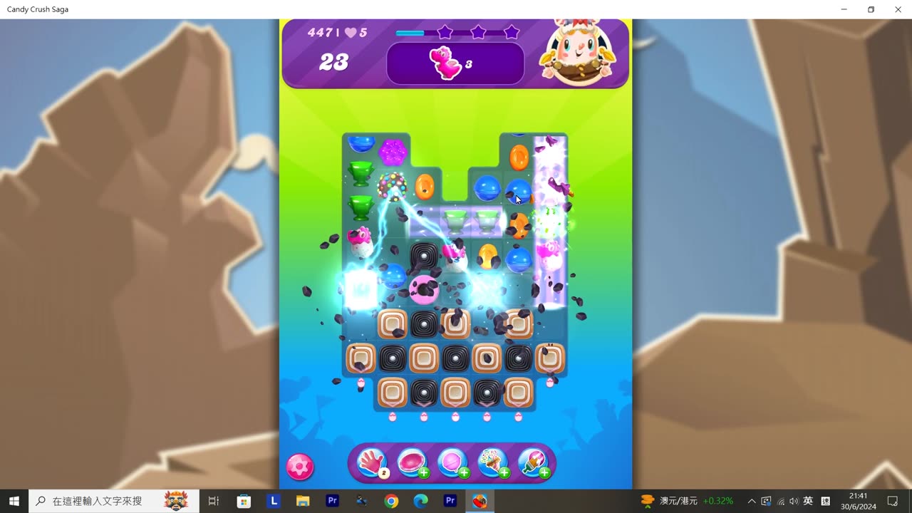 Candy Crush Saga Record (Level 447)