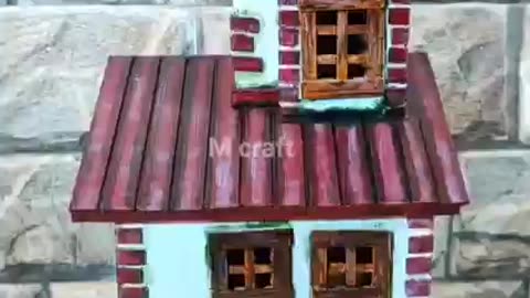 very beautiful cardboard house