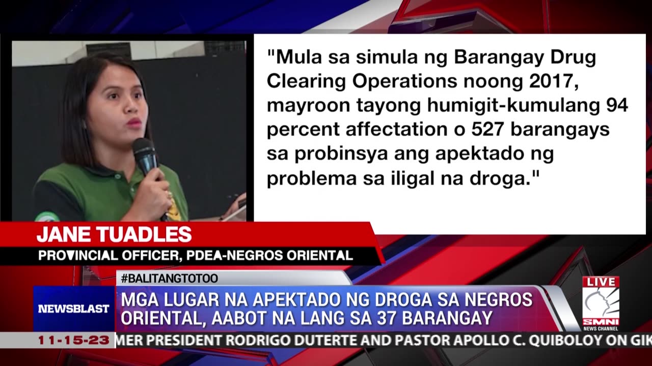 Mga lugar na apektado ng dr*ga sa Negros Oriental, aabot na lang sa 37 barangay