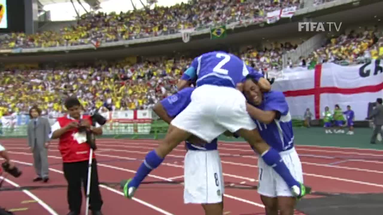 Ronaldinho free-kick vs England | 2002 FIFA World Cup