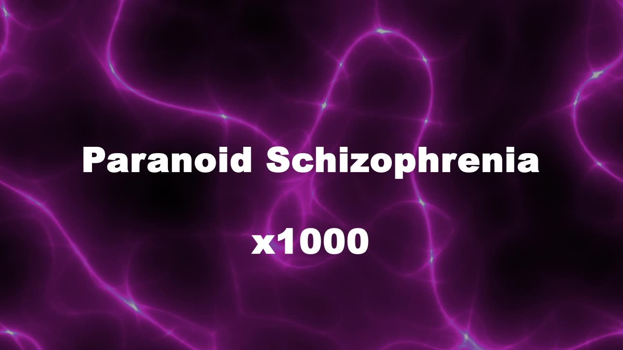 Amplified Reiki [AR] for Paranoid Schizophrenia - 1000x Stronger Energy