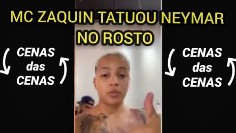 Homenagem ao Neymar Mc Zaquin Tatuou Neymar no Rosto #noticias #brasil #neymar #psg #mcs #rap #trap