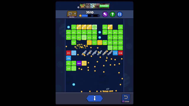 Bricks Ball Crusher Game Level 485 Walkthrough