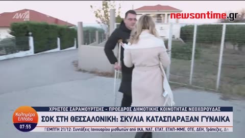 newsontime.gr - Θεσσαλονίκη Σκυλιά κατασπάραξαν γυναίκα μέσα στην αυλή της