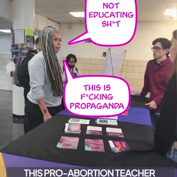 Pro-abortion professor Shellyne Rodriquez curses at pro-life students